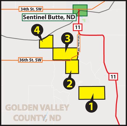 Property in Golden Valley County, North Dakota