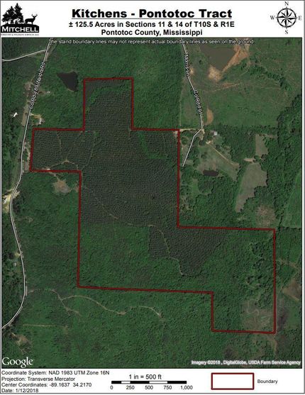 Property in Pontotoc County, Mississippi