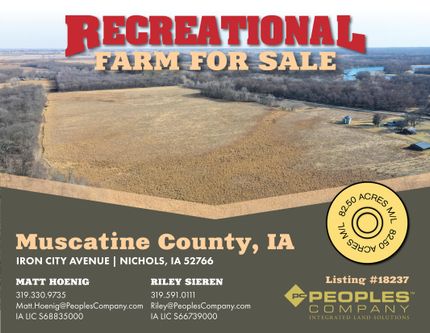 Property for sale in Muscatine County, Iowa