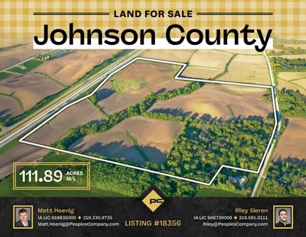 Undeveloped Land for sale in Johnson County, Iowa