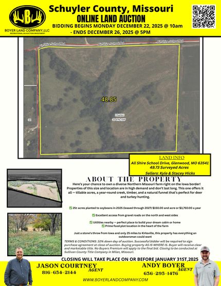 Recreational Property for sale in Schuyler County, Missouri