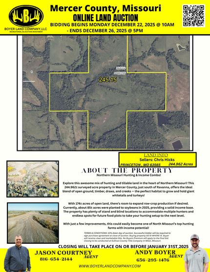 Property for sale in Mercer County, Missouri
