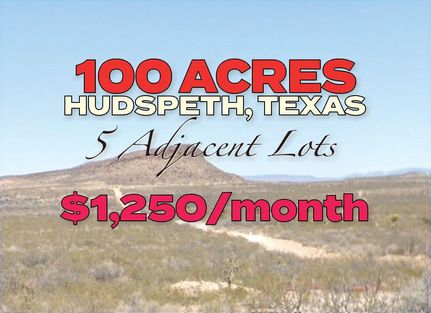Property for sale in Hudspeth County, Texas