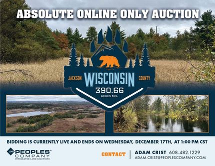 Undeveloped Land for sale in Jackson County, Wisconsin