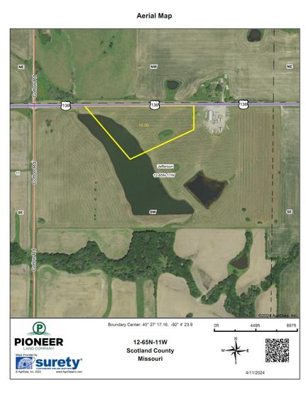 Undeveloped Land for sale in Scotland County, Missouri