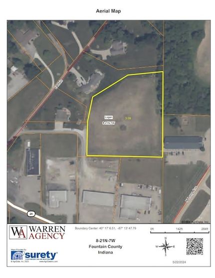 Undeveloped Land for sale in Fountain County, Indiana