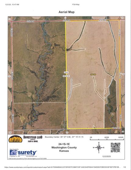 Farm Property for sale in Washington County, Kansas