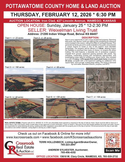 Property for sale in Pottawatomie County, Kansas