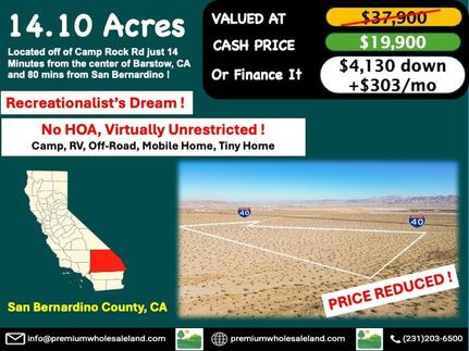 Recreational Property for sale in San Bernardino County, California