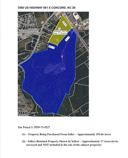 Undeveloped Land for sale in Cabarrus County, North Carolina