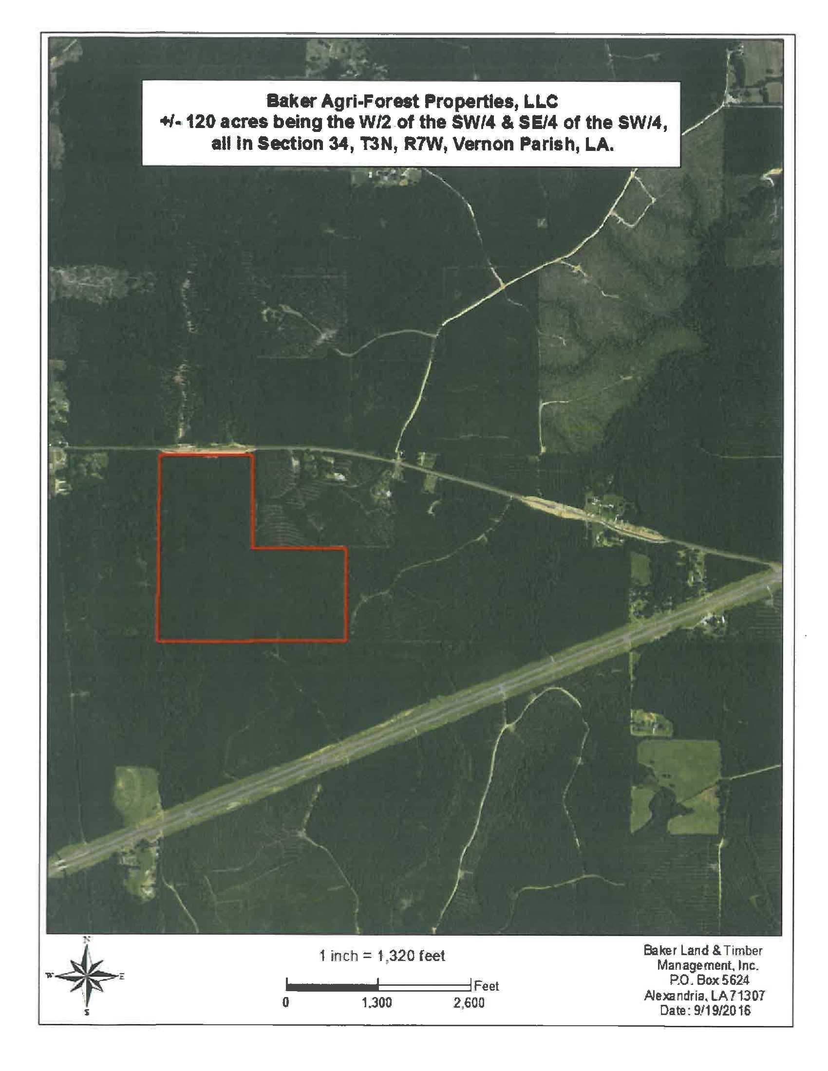 120 acres in Vernon Parish, Louisiana