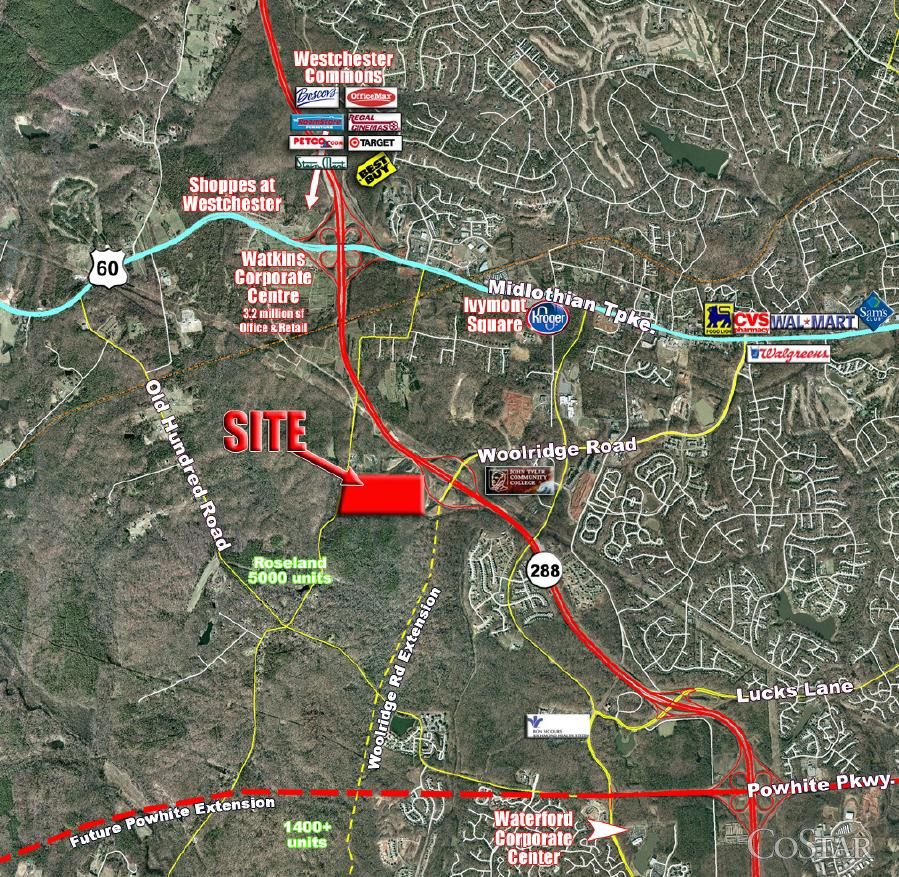 98 acres in Chesterfield County, Virginia