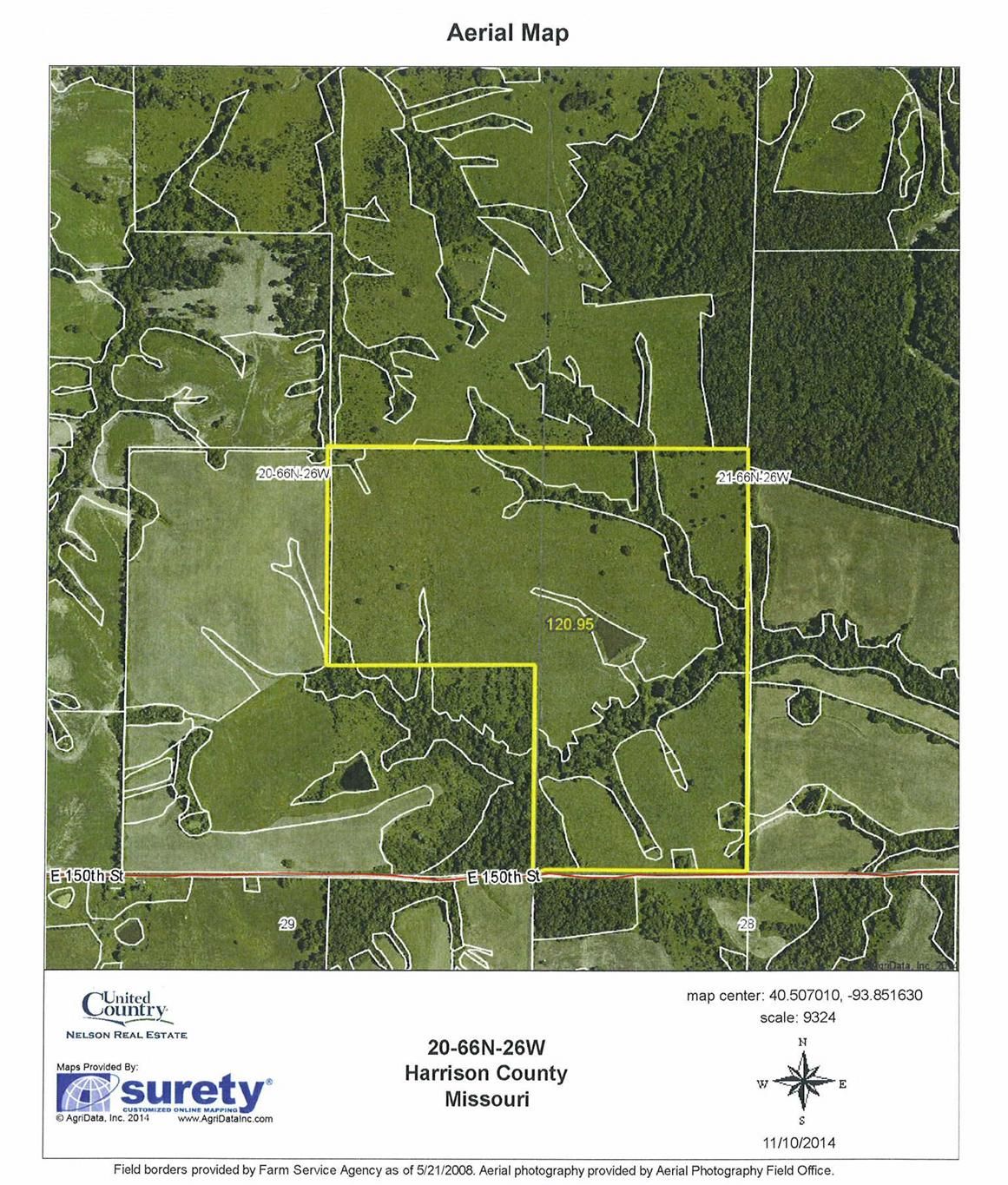120 acres in Harrison County, Missouri