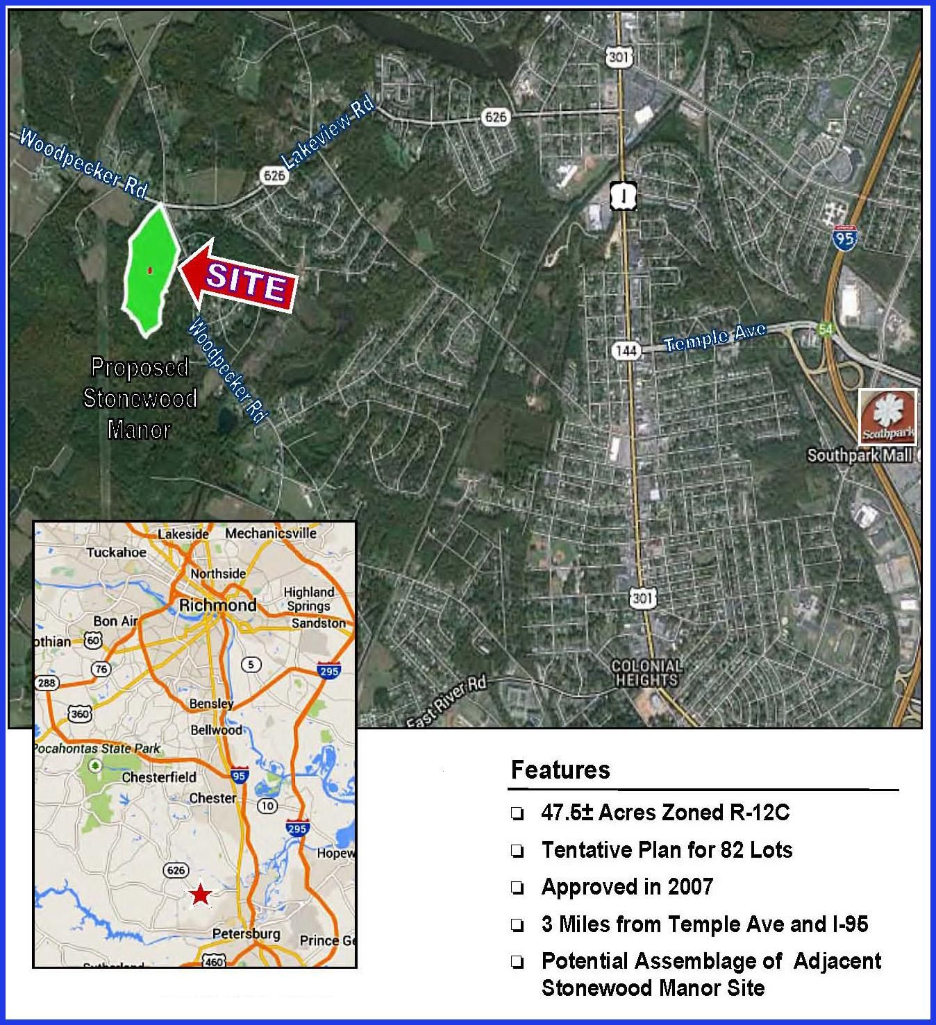 47 acres in Chesterfield County, Virginia