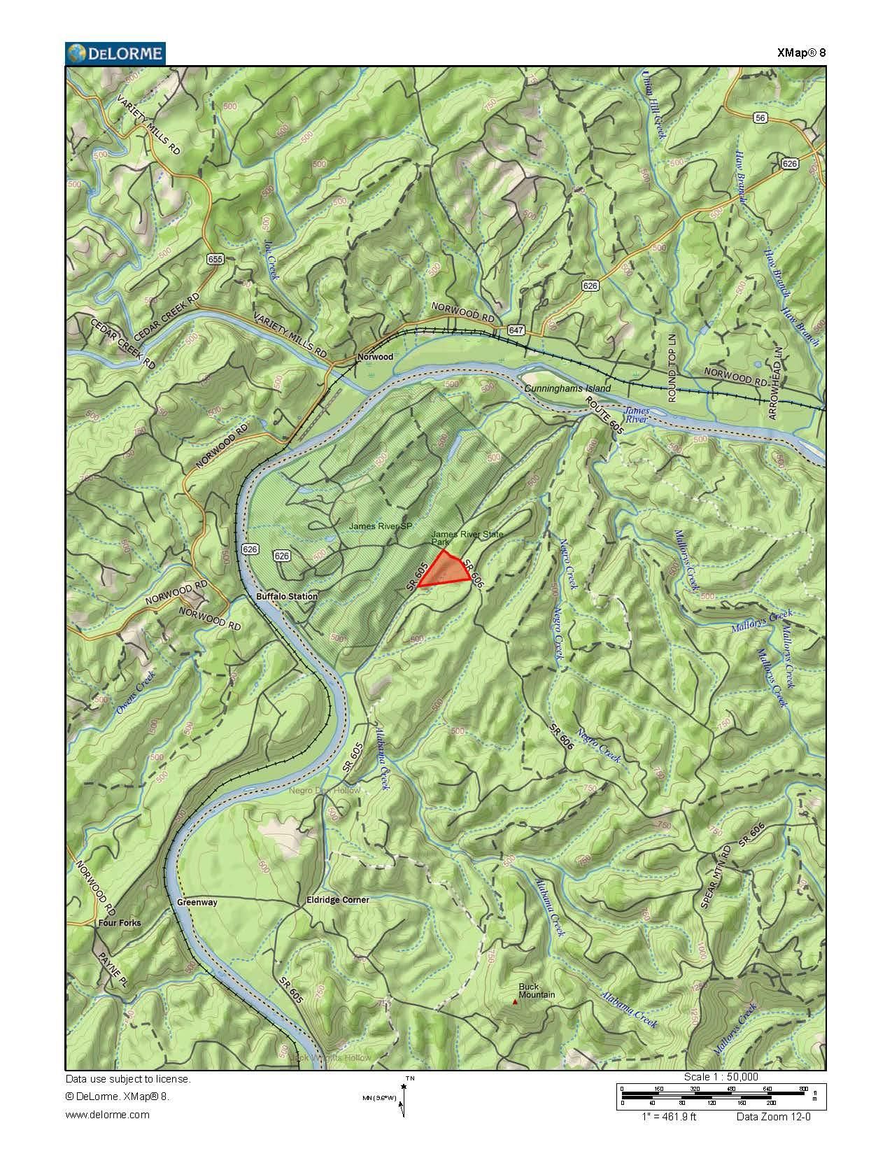 36 acres in Buckingham County, Virginia