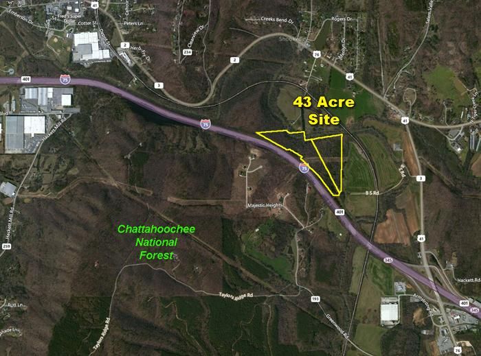 43 acres in Catoosa County,