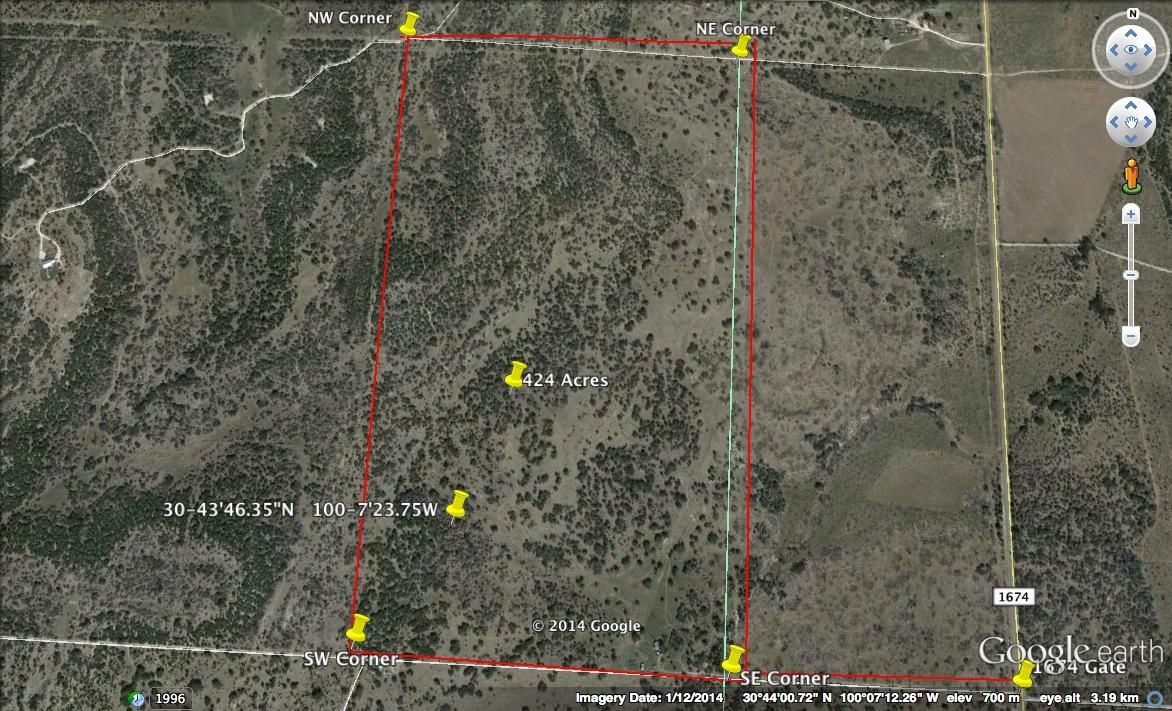 424 acres in Menard County, Texas