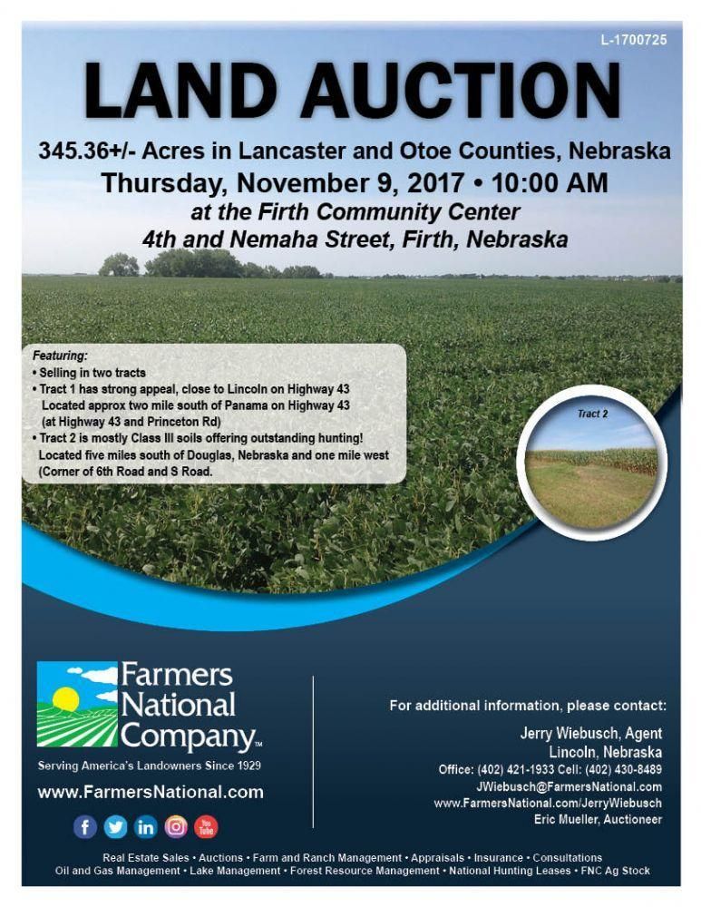 345.36 acres in Lancaster County, Nebraska