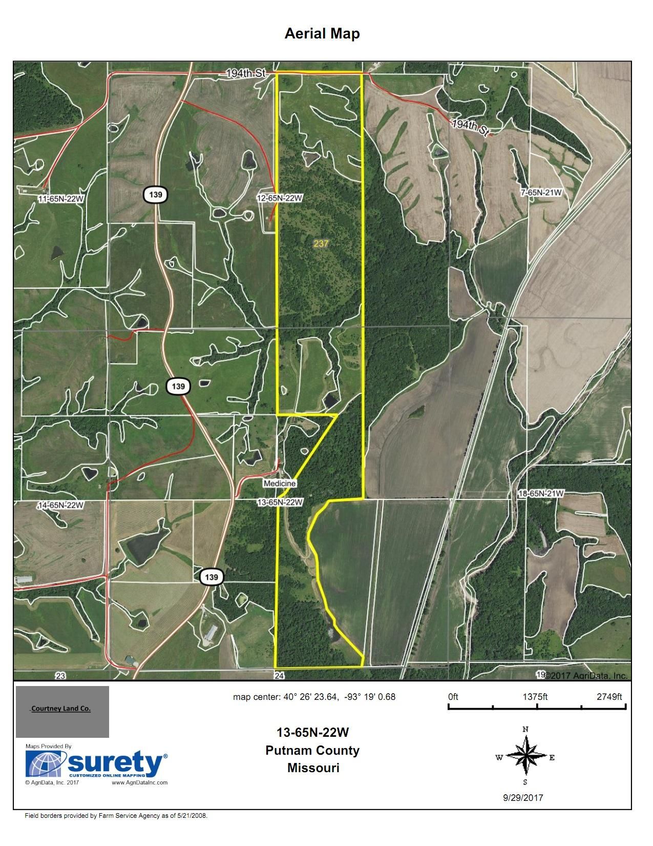 237 acres in Putnam County, Missouri