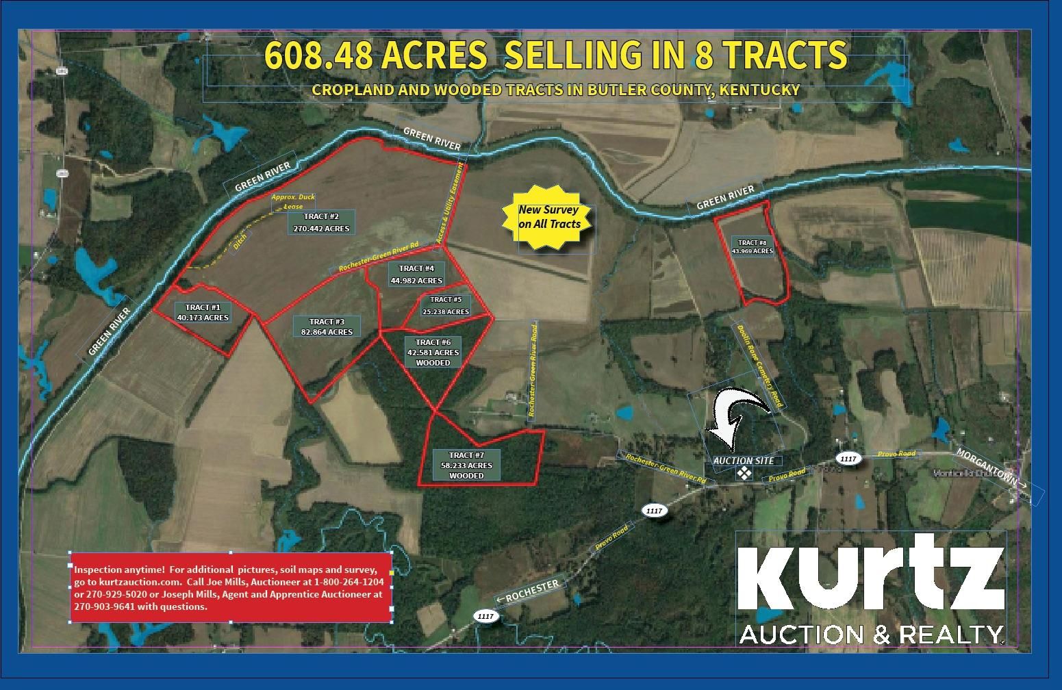 608 acres in Butler County, Kentucky