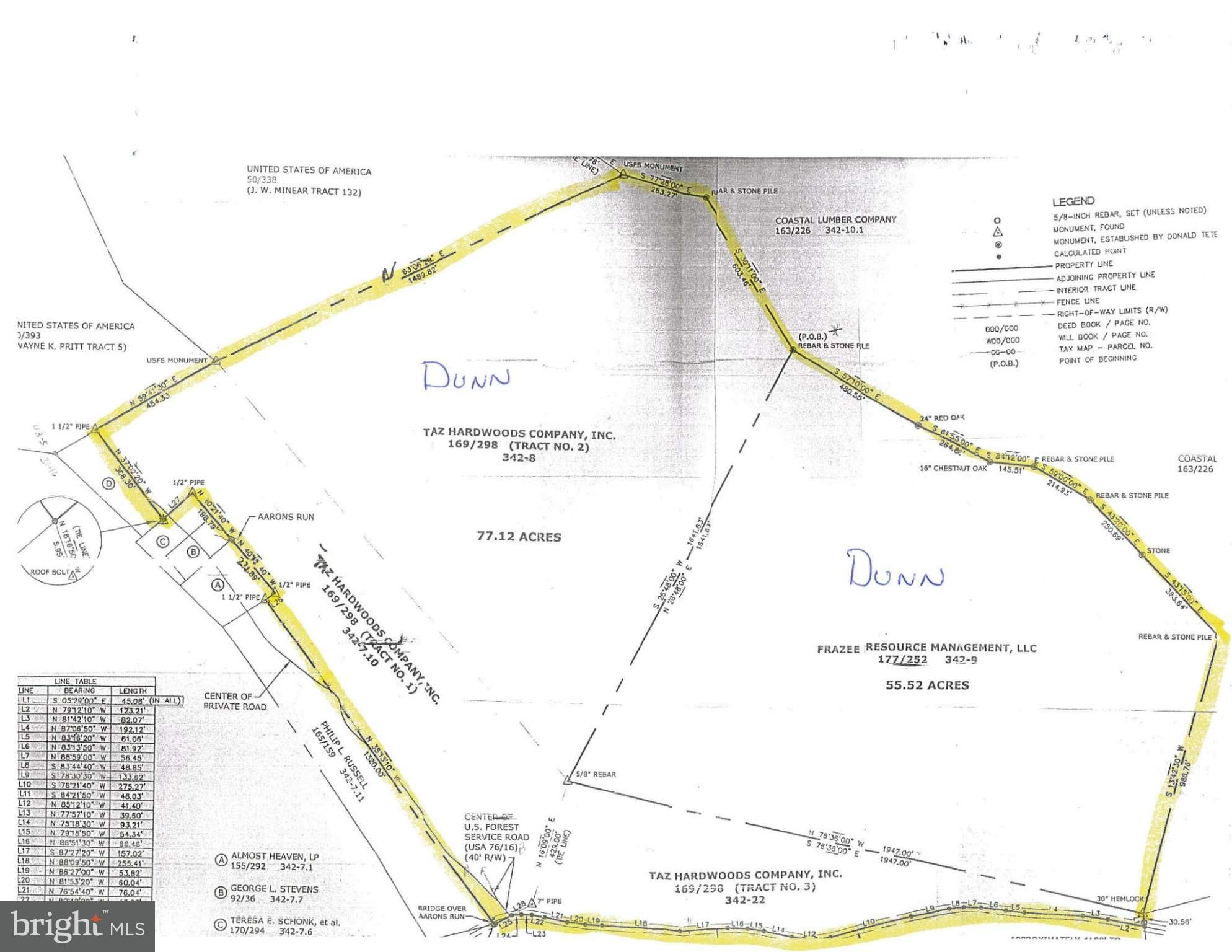 132 acres in Tucker County, West Virginia
