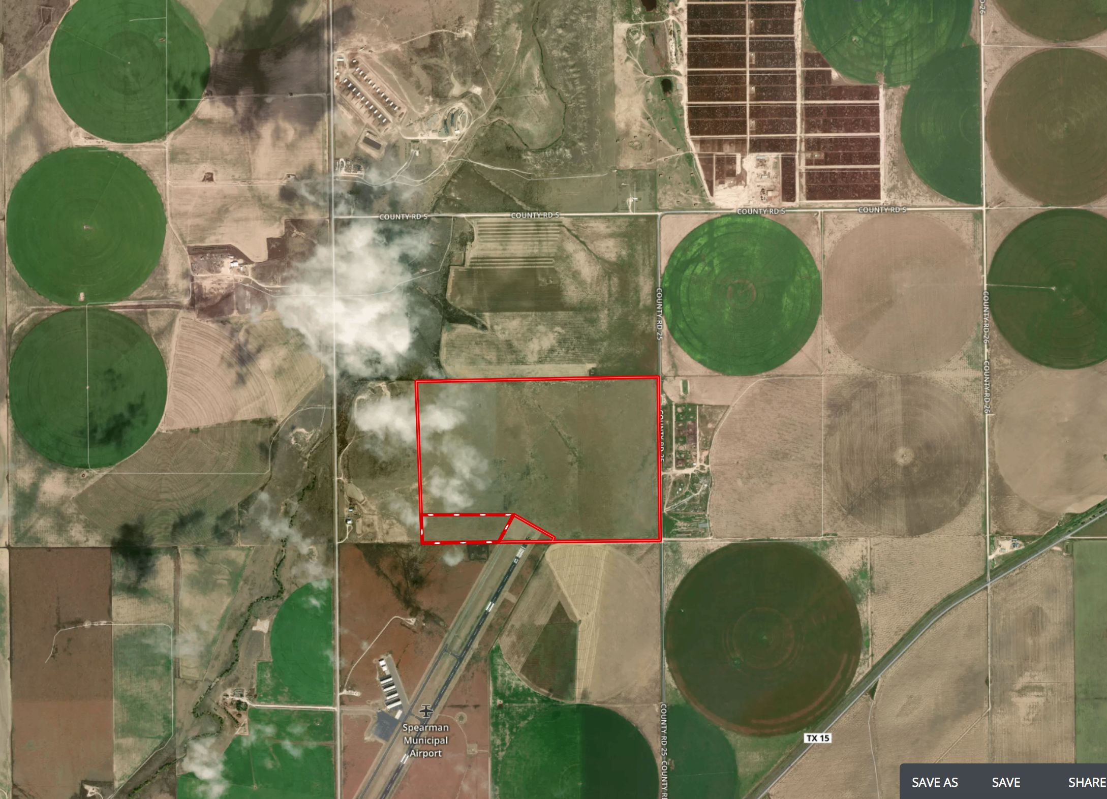 222 acres in Hansford County, Texas