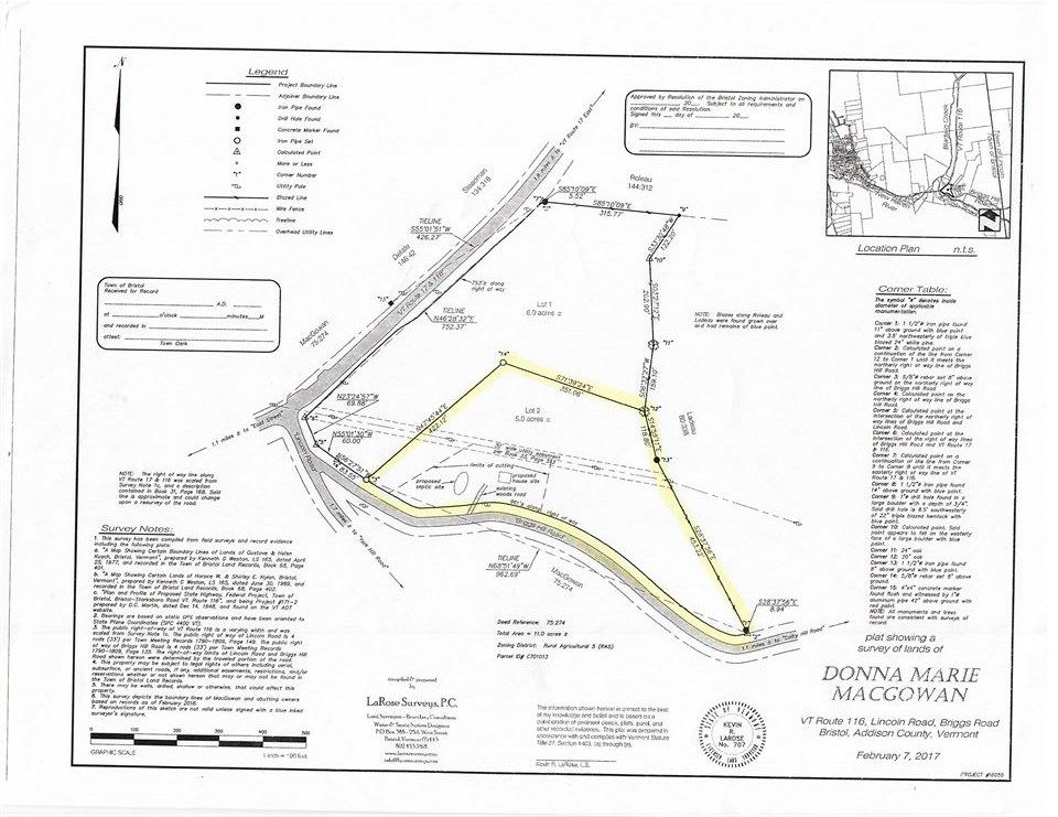 11 acres in Addison County, Vermont
