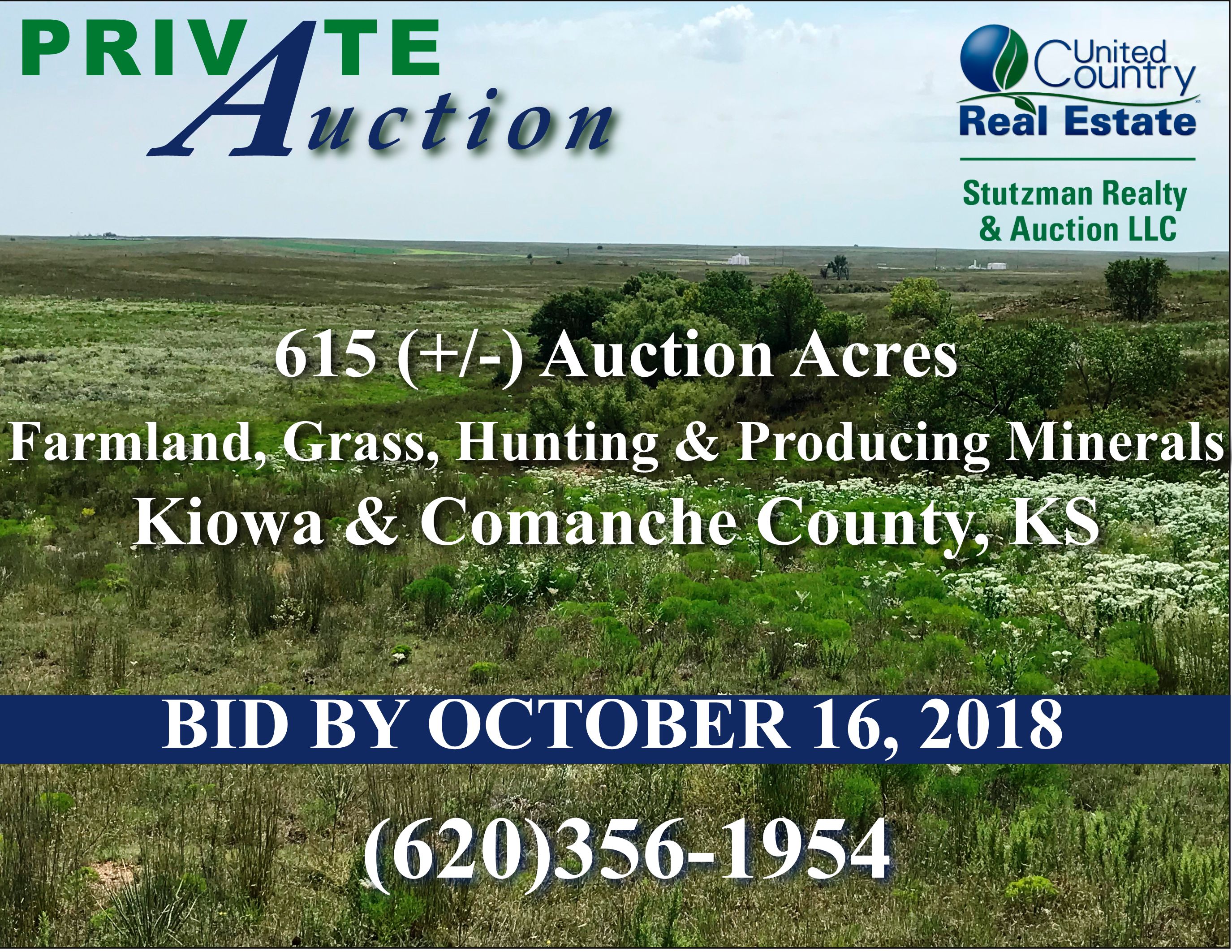 615 acres in Kiowa County, Kansas