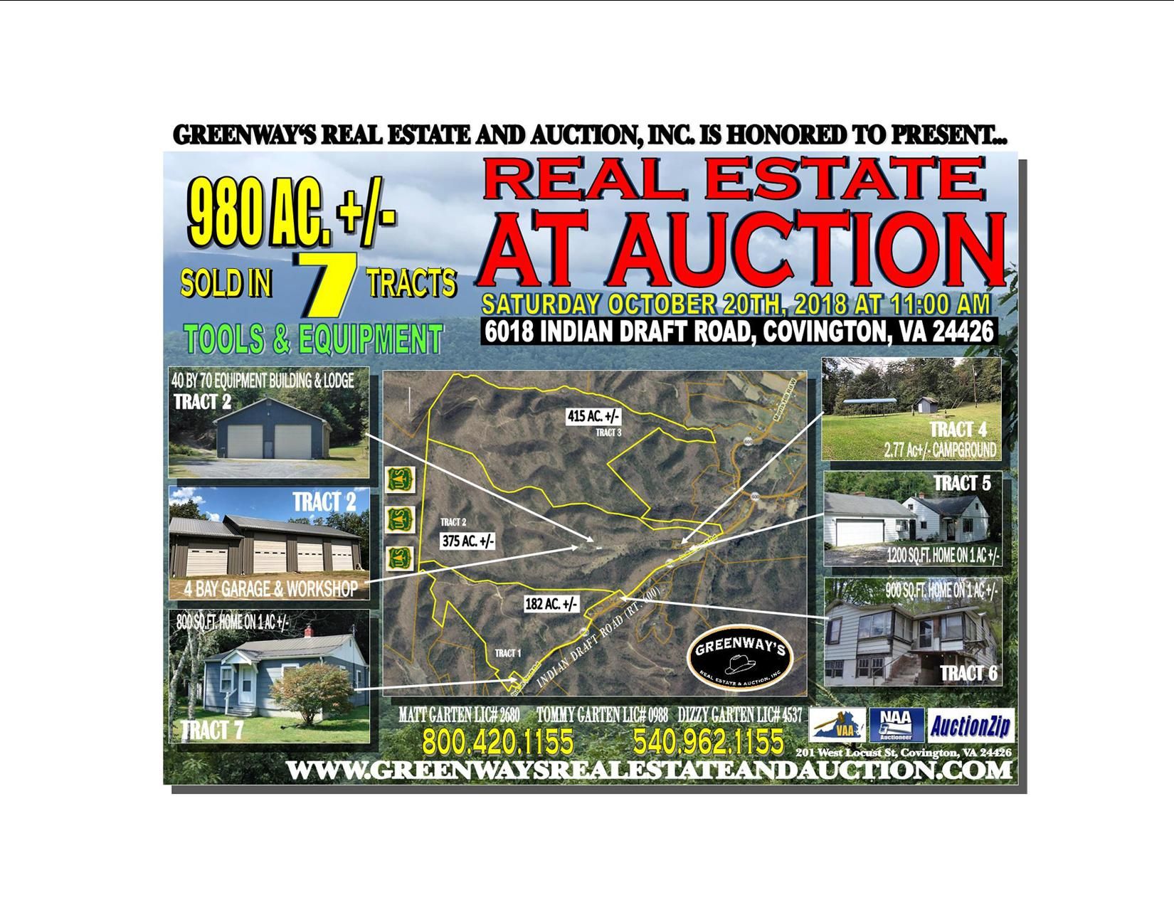 980 acres in Alleghany County, Virginia