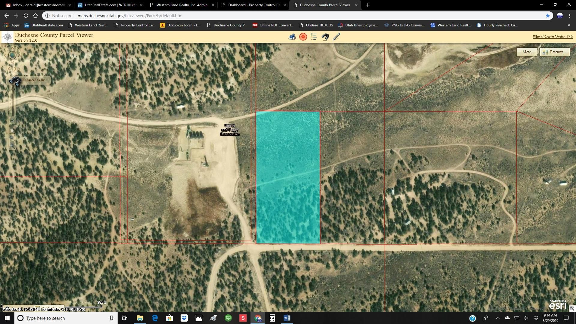20 acres in Duchesne County, Utah