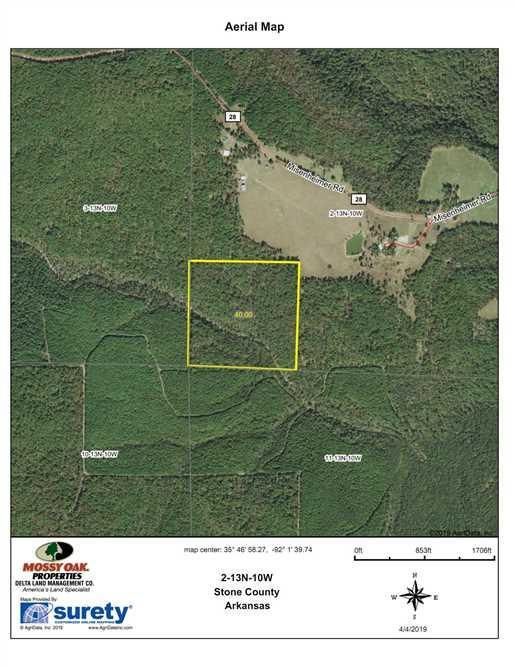40 acres in Stone County, Arkansas