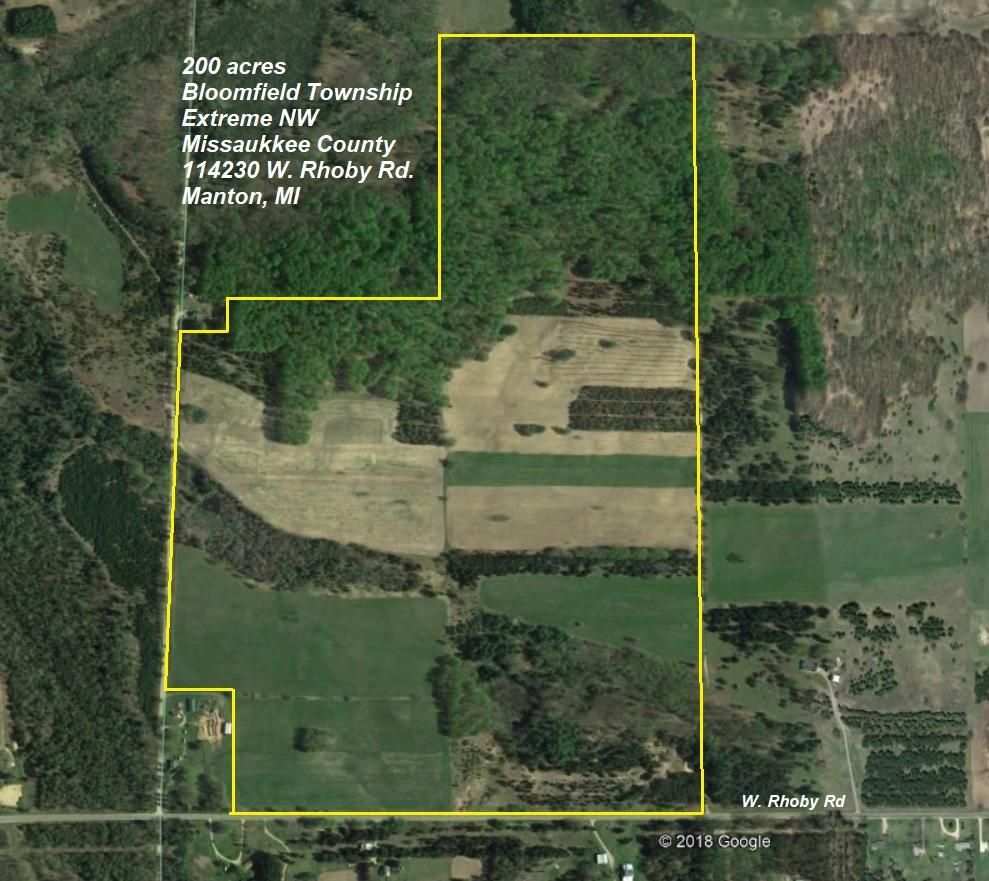 200 acres in Missaukee County, Michigan