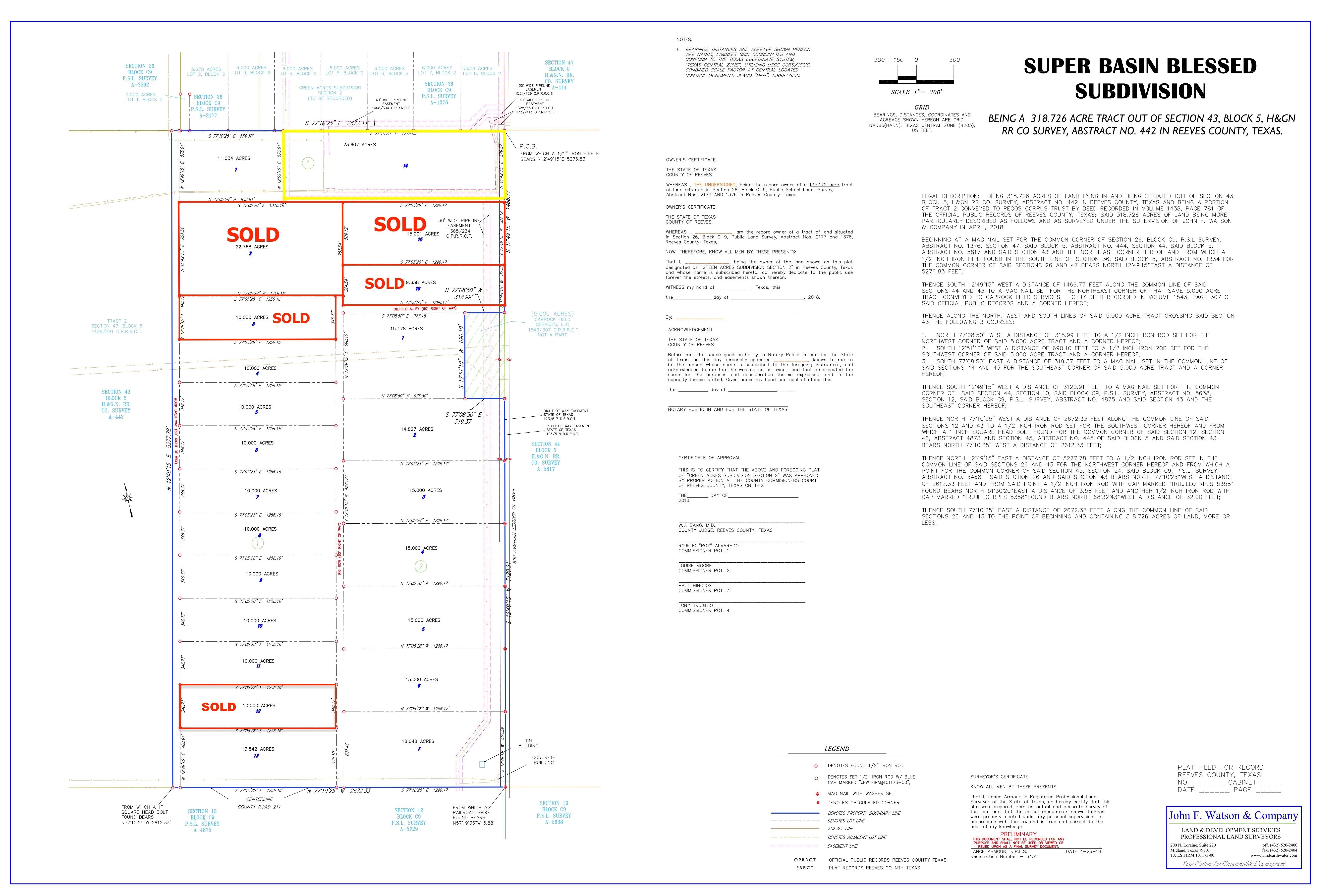 23.6 acres in Reeves County, Texas