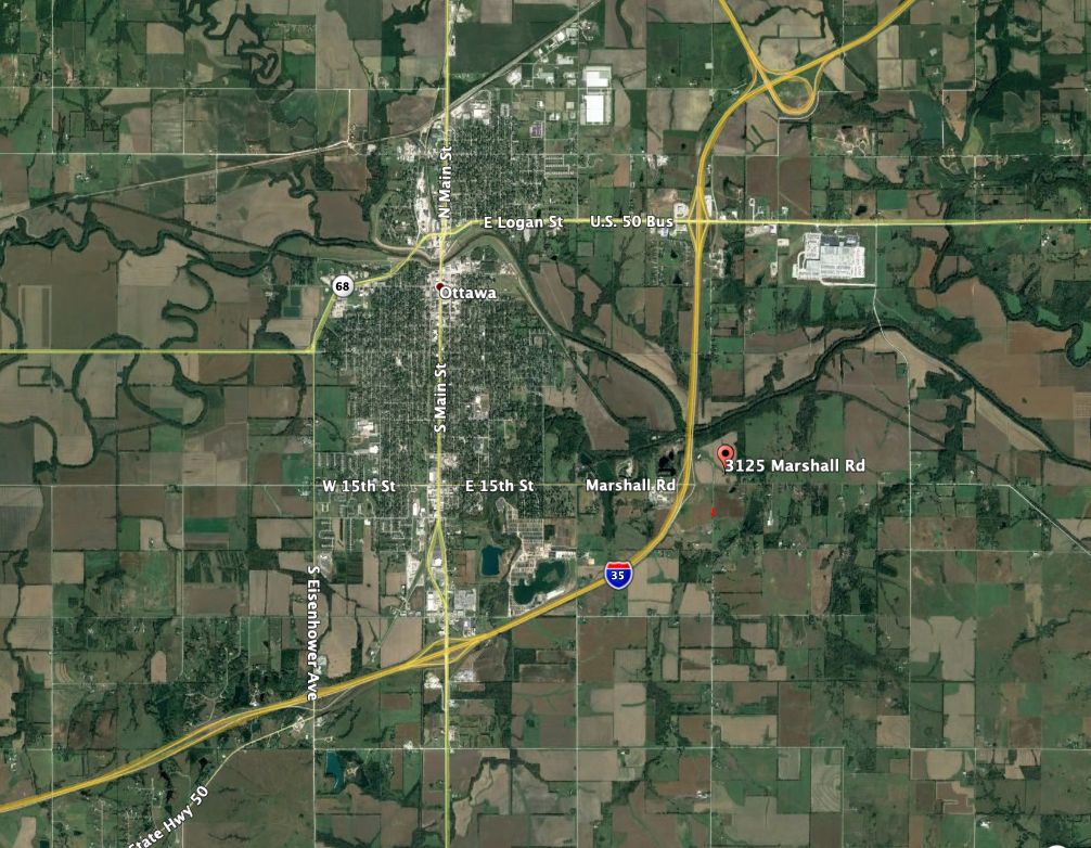 54.3 acres in Franklin County, Kansas