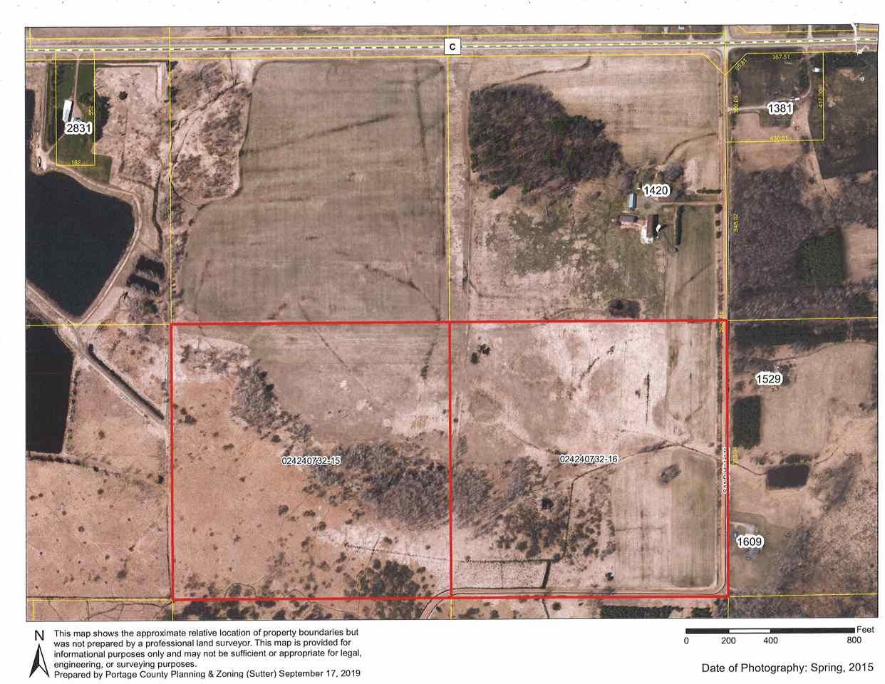 80 acres in Portage County, Wisconsin