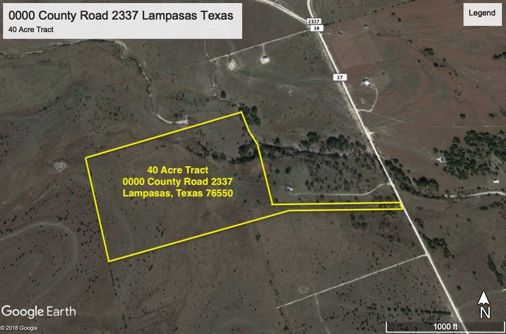 40 acres in Lampasas County, Texas