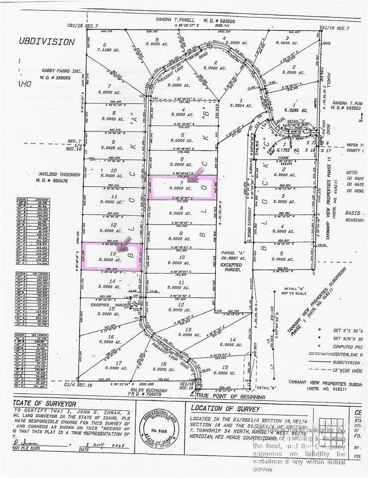 5 acres in Nez Perce County, Idaho