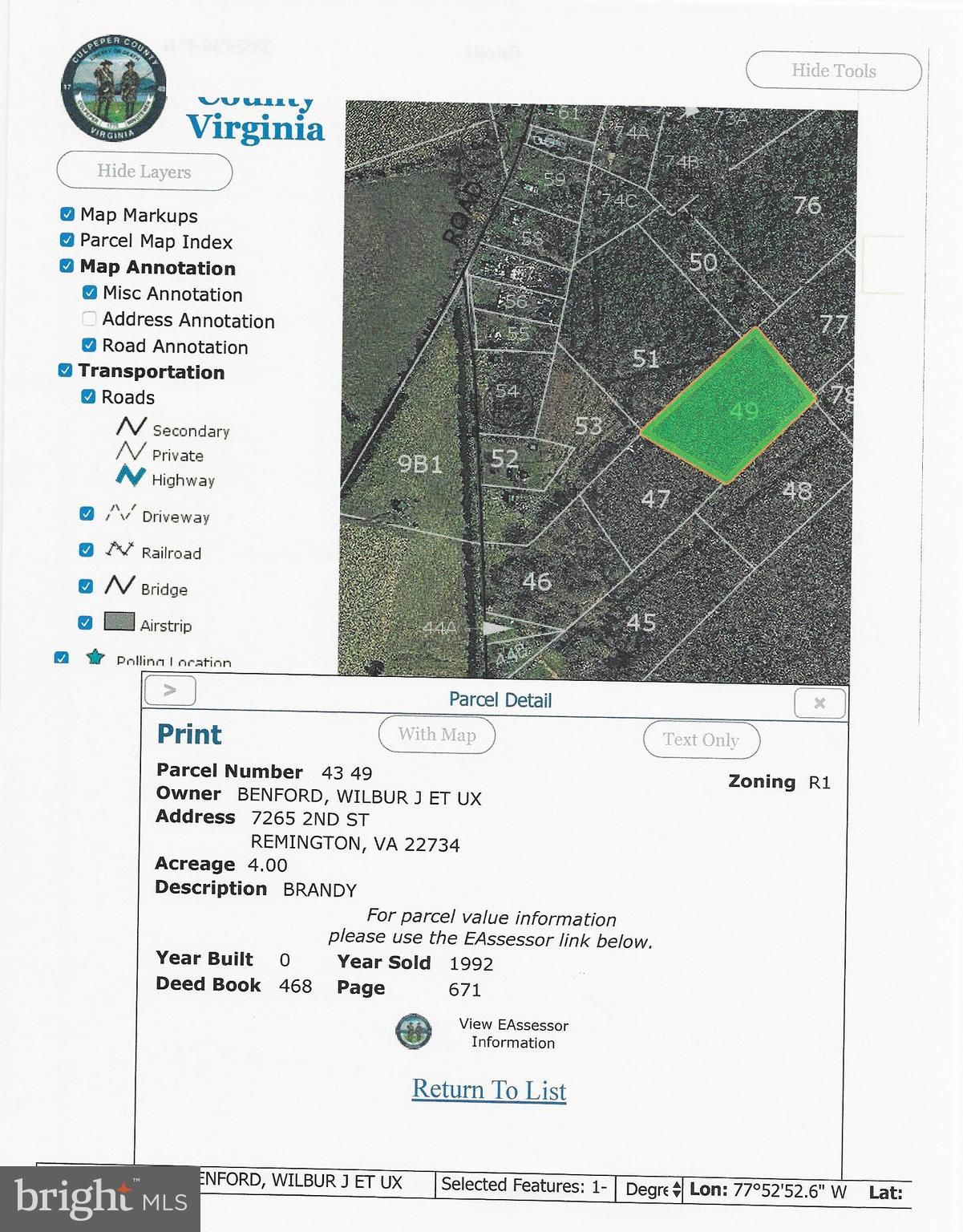 4 acres in Culpeper County, Virginia