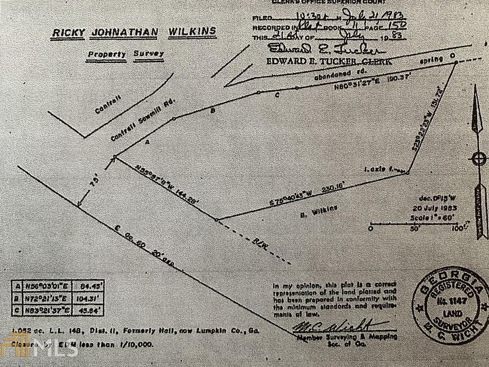 3 acres in Lumpkin County,