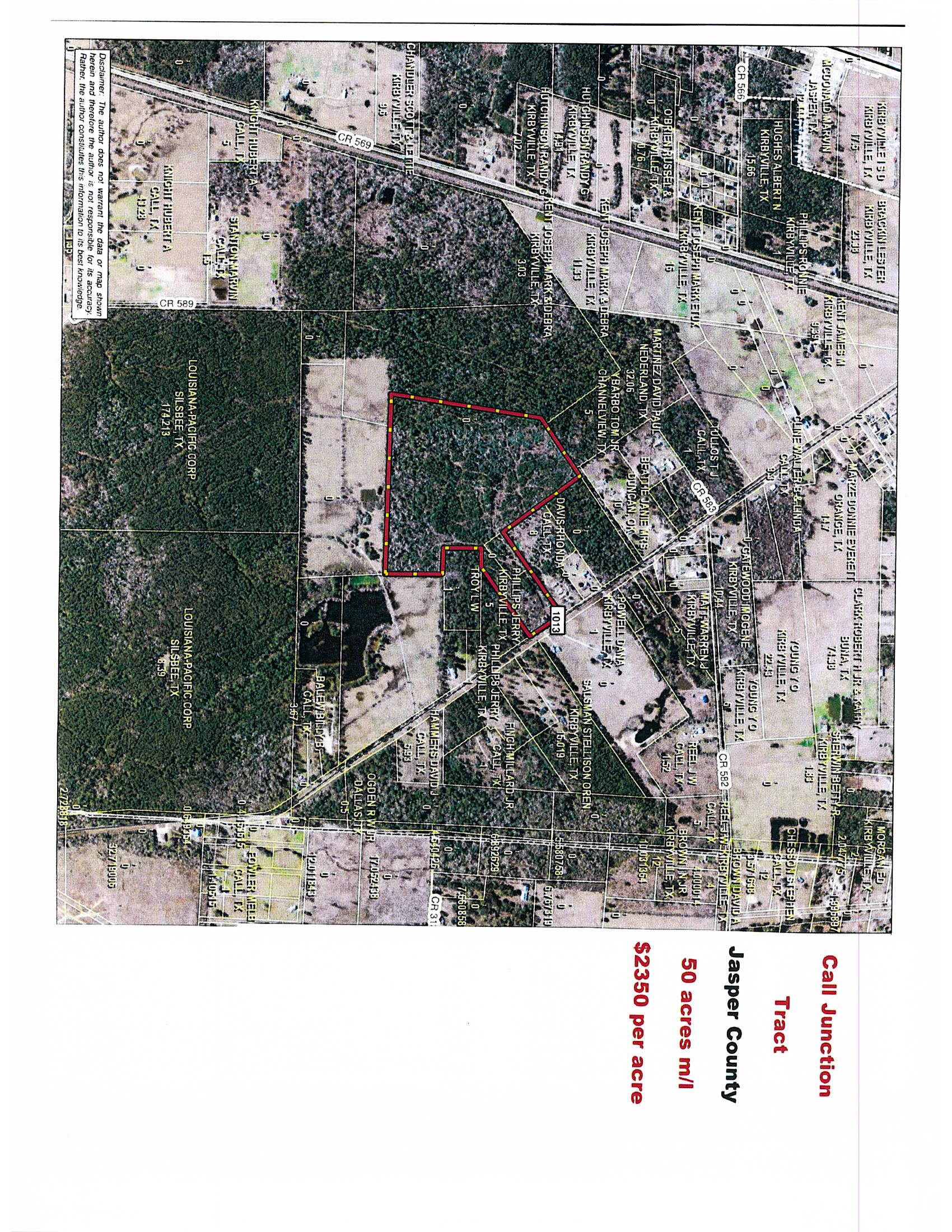 50 acres in Newton County, Texas