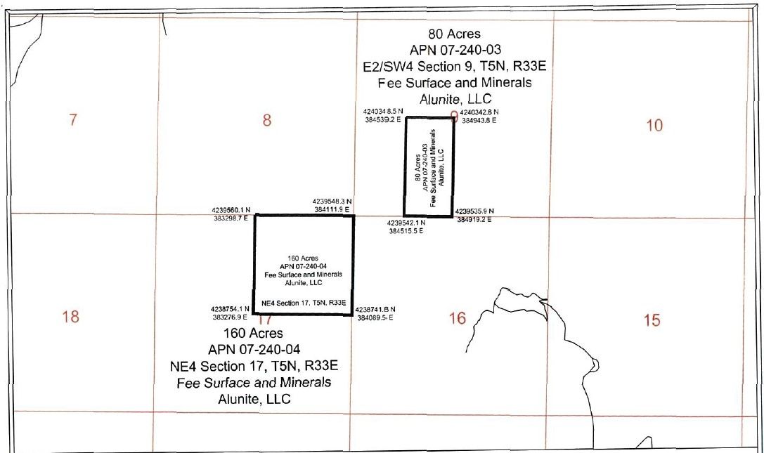 160 acres in Mineral County, Nevada