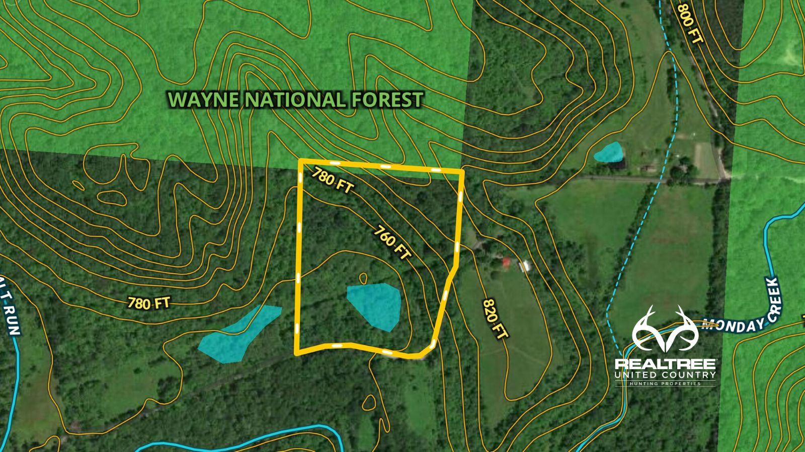 Wayne National Forest Trail Map - 1 3829001356