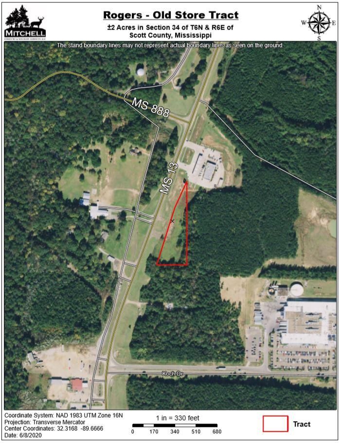 2 acres in Scott County, Mississippi