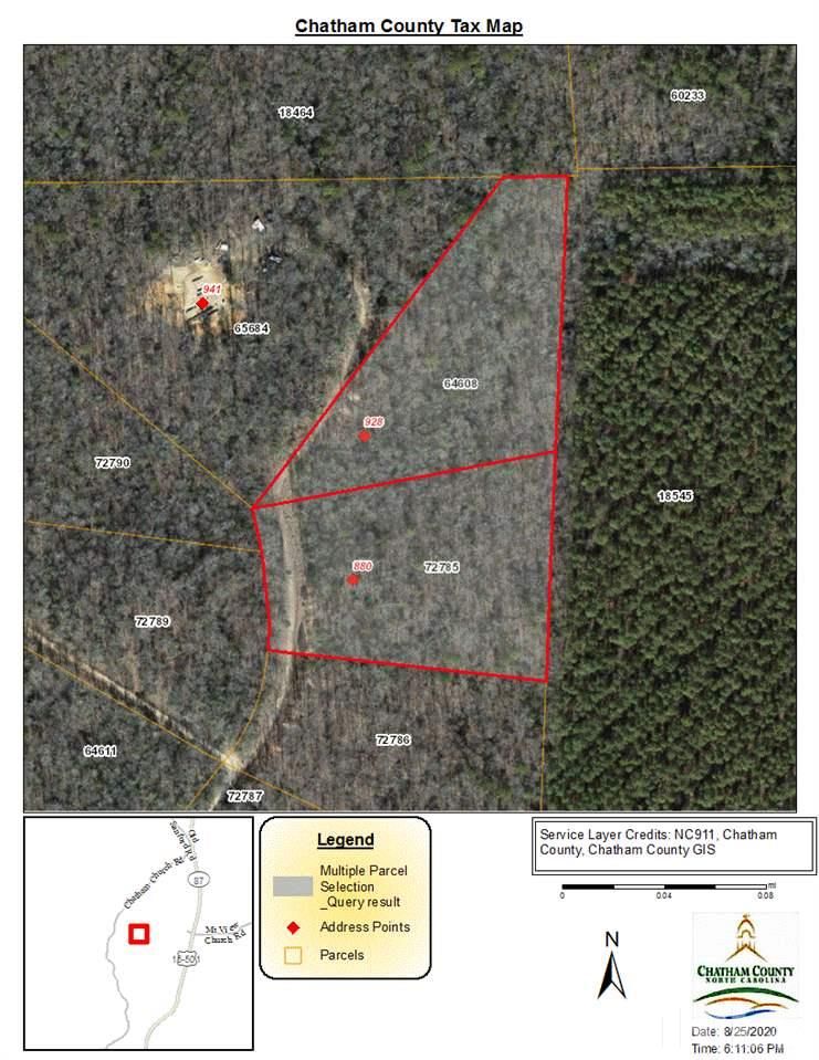 10 acres in Chatham County, North Carolina