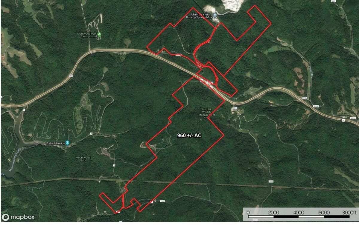 960 acres in Wood County, West Virginia