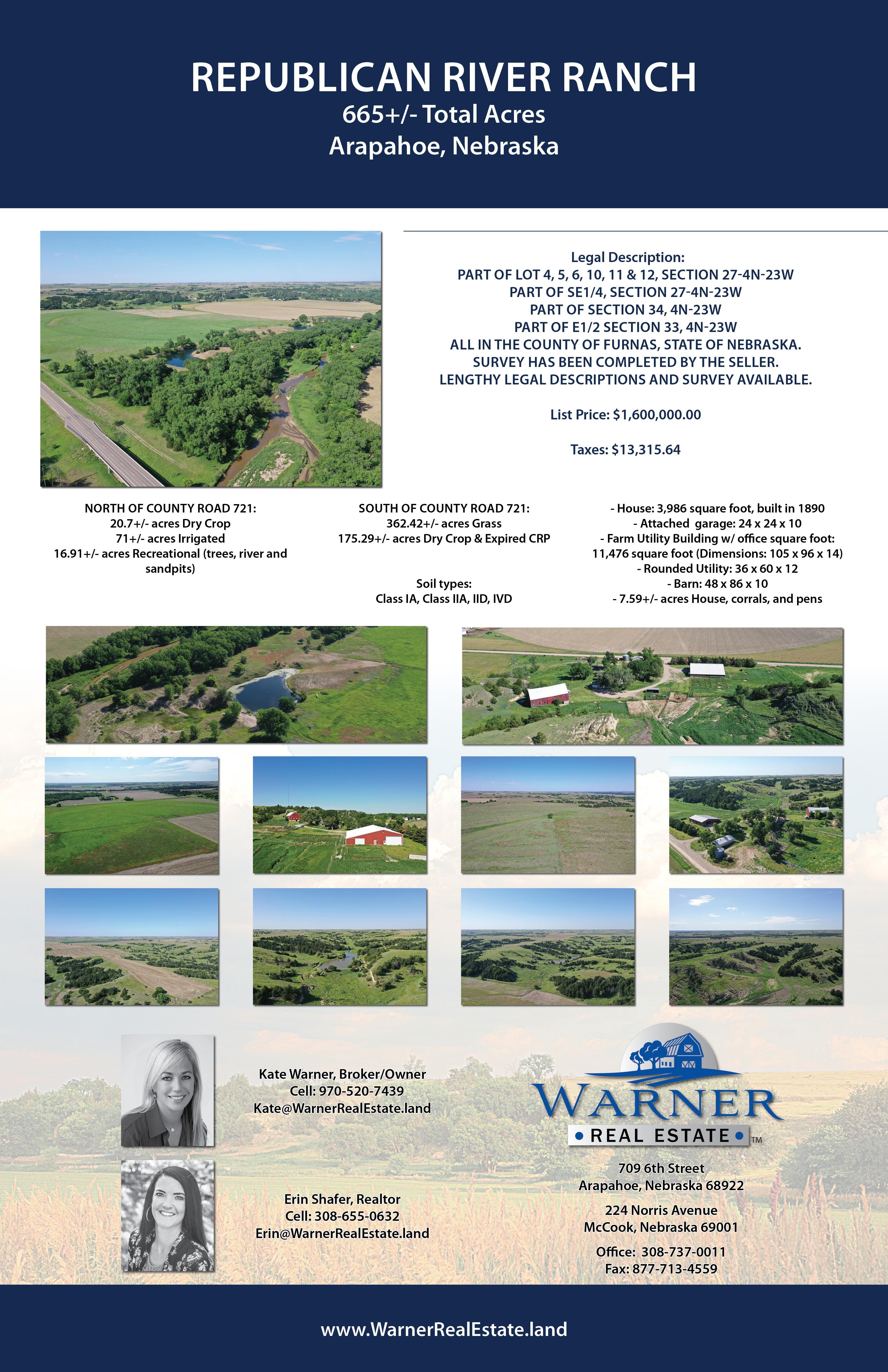 718 acres in Furnas County, Nebraska