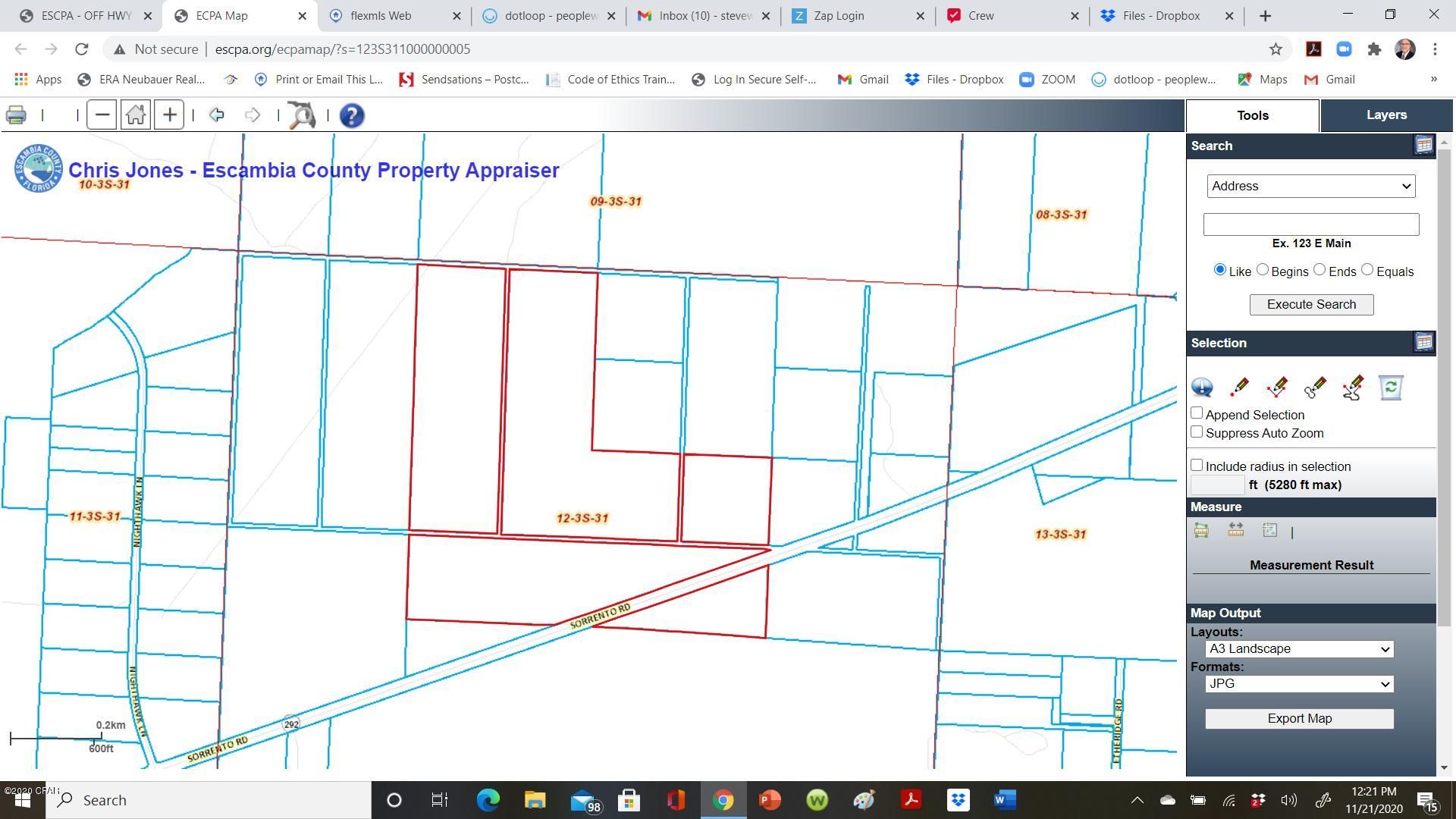 120 acres in Escambia County, Florida