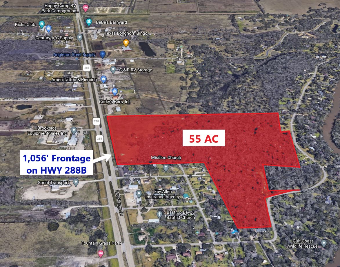 54.73 acres in Angleton, TX, 77515