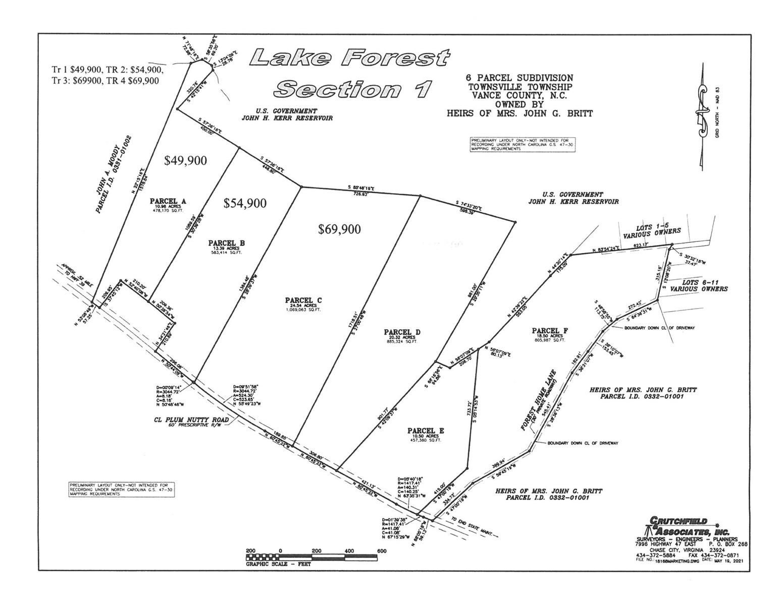 10.98 acres in Vance County, North Carolina