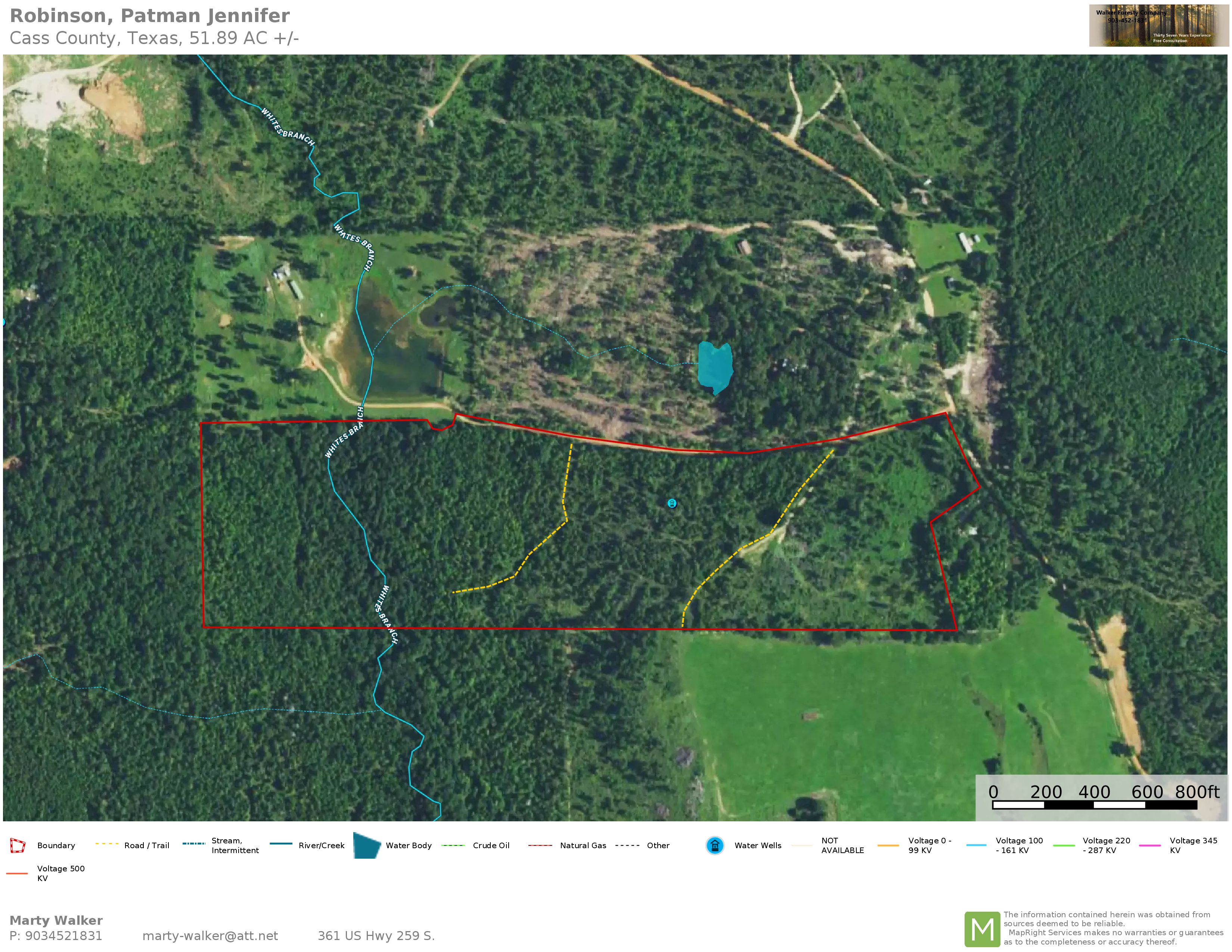 51.89 acres in Cass County, Texas
